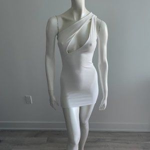 Fashion Nova White Cut-Out Dress